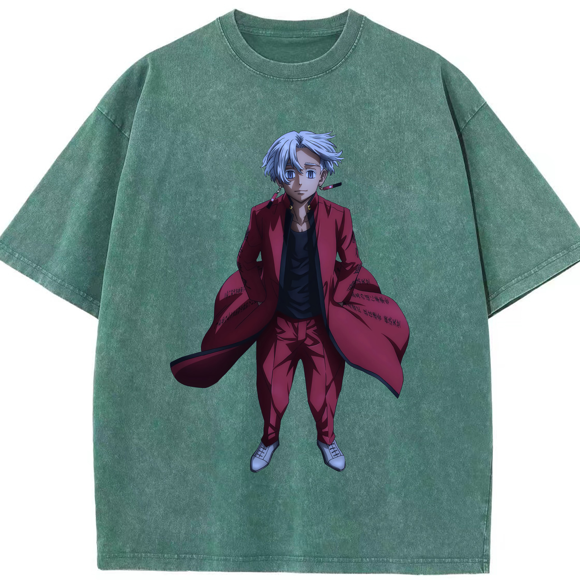 （画像用） 東京リベンジャーズ Tokyo Revengers 綿100% ヴィンテージ風 半袖Tシャツ（フロントプリント）